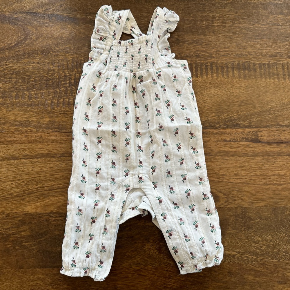 Janie and Jack Floral Baby Romper